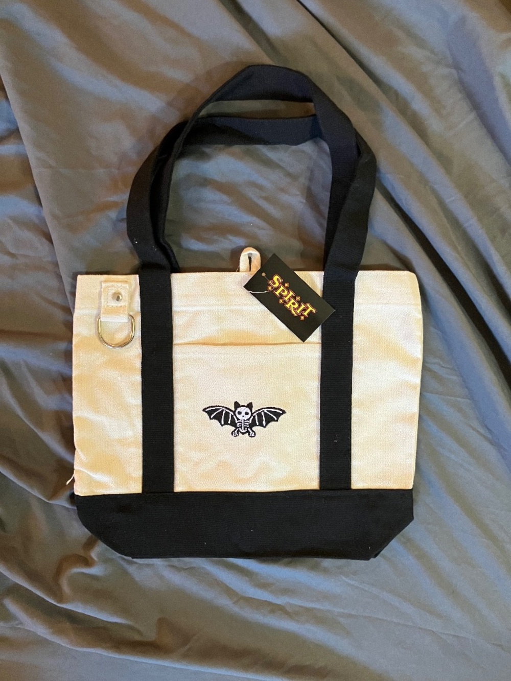 Skeleton Bat Mini Tote Bag (VIRAL Spirit of Halloween Mini Tote)
